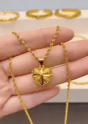 Heart-Shaped Memorial Necklace