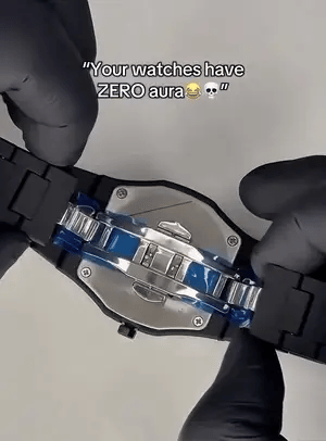 Black Aura Arabic Watch