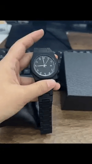 Black Aura Arabic Watch