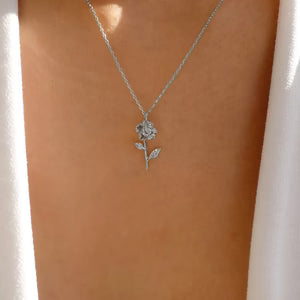 Alloy Flower Necklace for Women