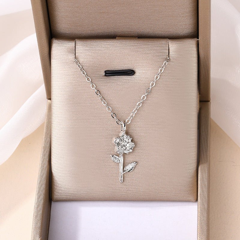 Alloy Flower Necklace for Women