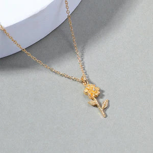 Alloy Flower Necklace for Women