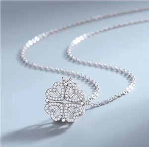 Four-Leaf Clover Heart Necklace