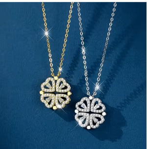 Four-Leaf Clover Heart Necklace