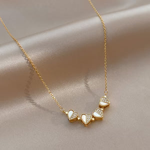 Four-Leaf Clover Crystal Necklace