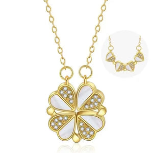 Four-Leaf Clover Crystal Necklace