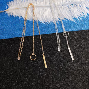 Minimal Circle Necklace for Women