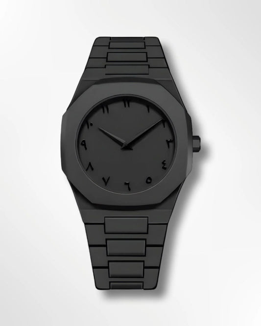Black Aura Arabic Watch