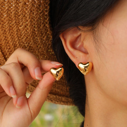 Love Heart Stud Earring
